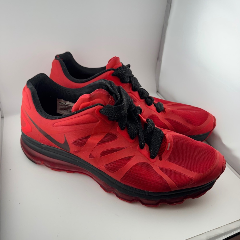 Nike Air Max 2012 Mens 15 Red Black 487982-601 Running Shoes Sneakers